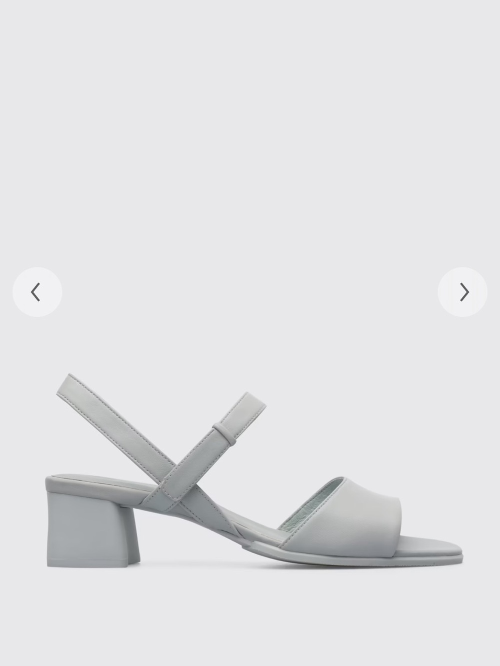 Camper Block Heel Sandals in Grey - Size EU 37